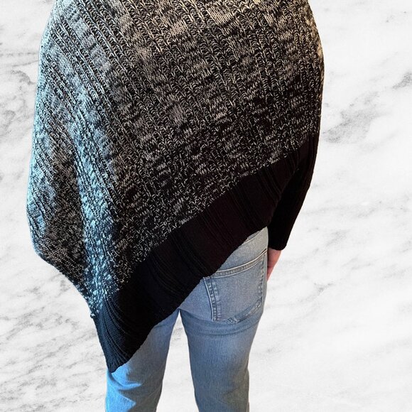 Great Northwest Indigo Turtleneck Sweater Shaw - Picture 3 of 3